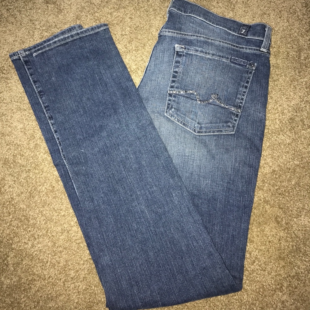 7 for all mankind Roxanne skinny jeans 31 new