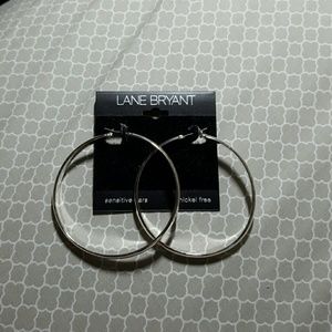 Lane Bryant silver hoops