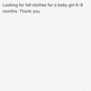 Looking for fall clothes