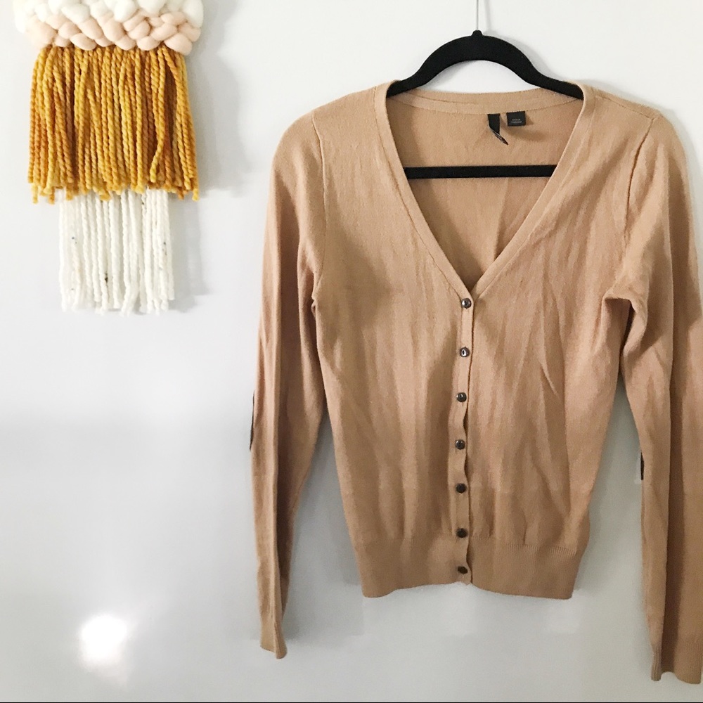 H+M Elbow-patch Cardigan