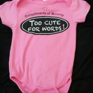 Too Cute For Words! Onesie