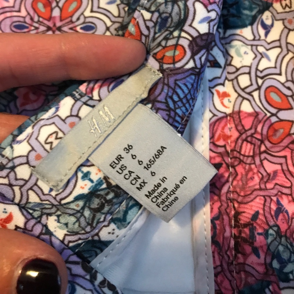 High waisted patterned skirt - Picture 4 of 4