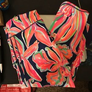 Lilly Pulitzer Luxletic Leggings in Banana Flambé