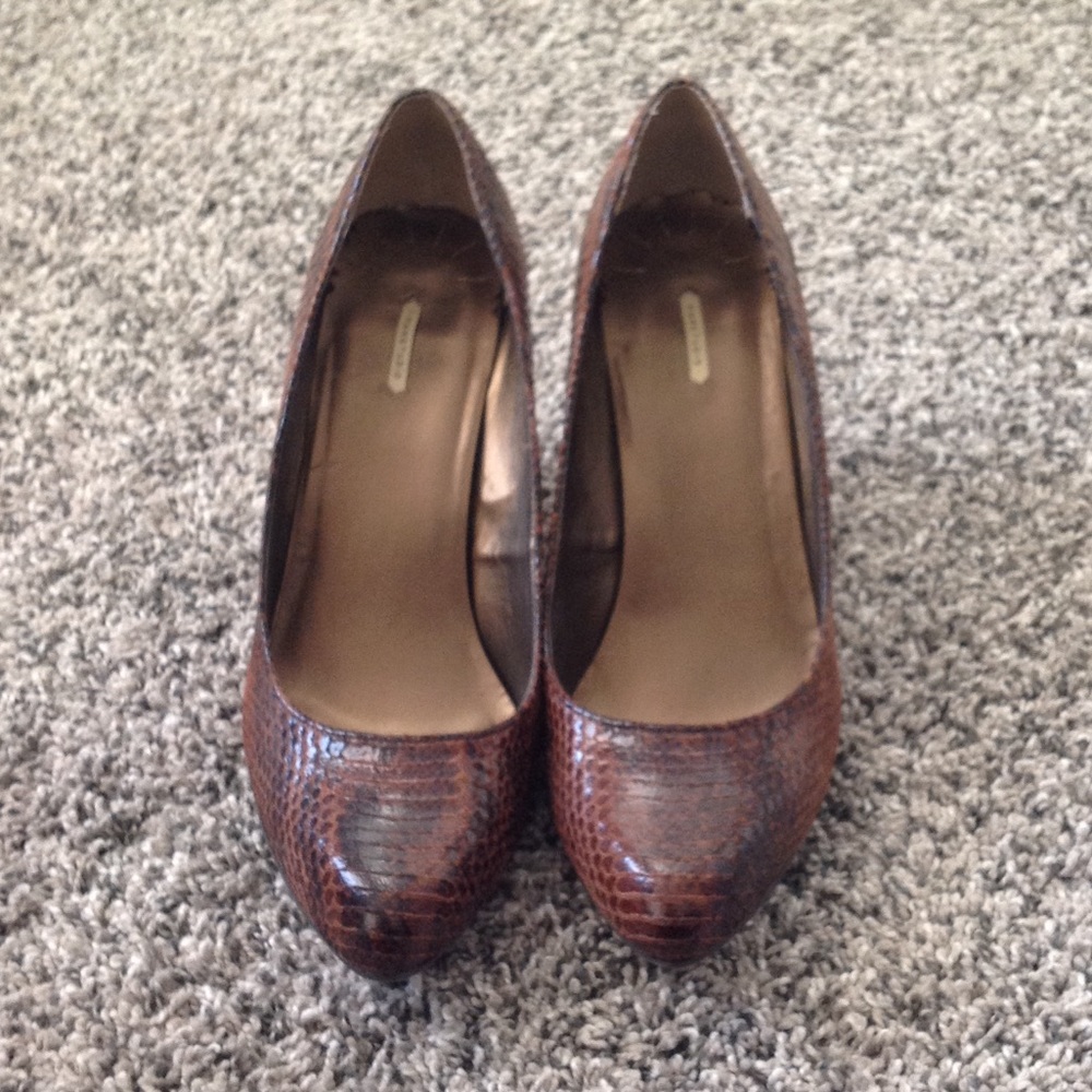 MaxStudio Brown Wedges