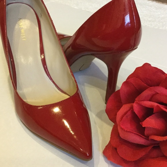 Nine West Shoes - Candy Apple Red Patent Leather Pumps
