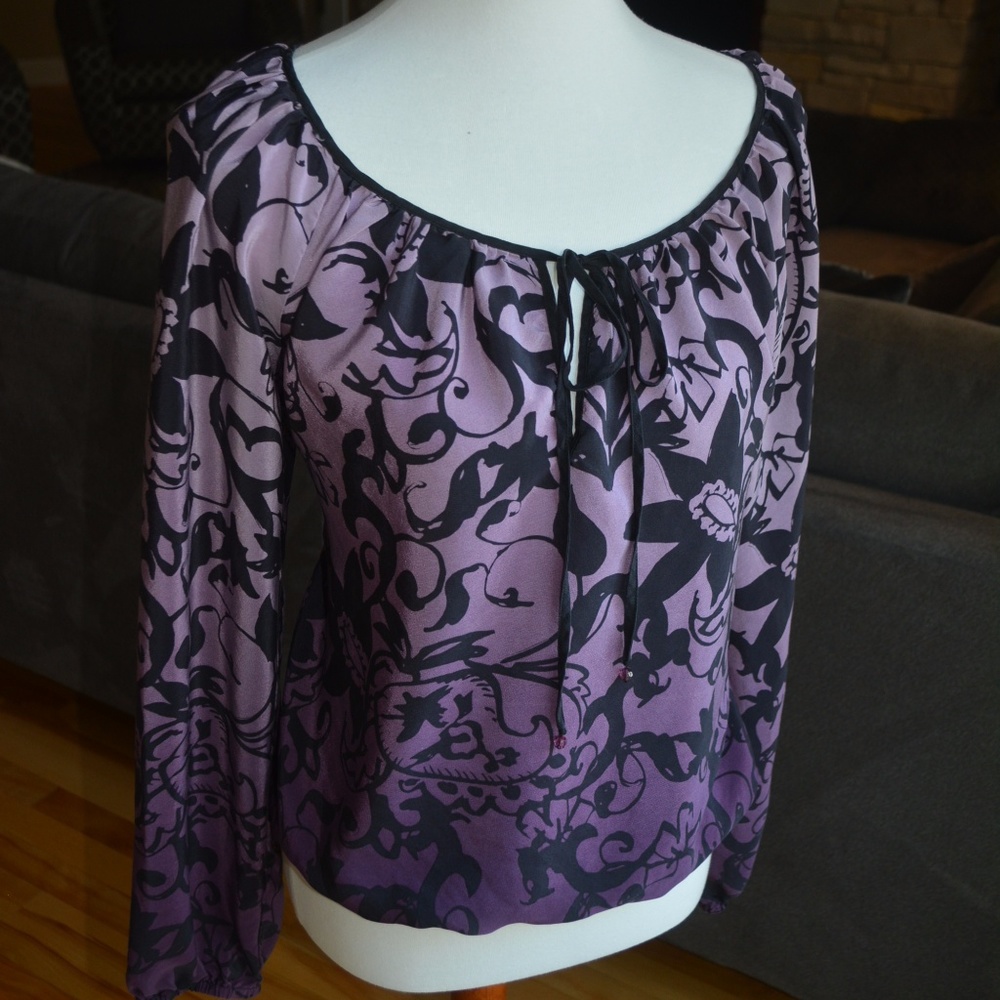 KAREN KANE 100% SILK BLOUSE