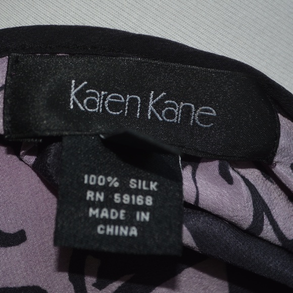 KAREN KANE 100% SILK BLOUSE - Picture 2 of 5