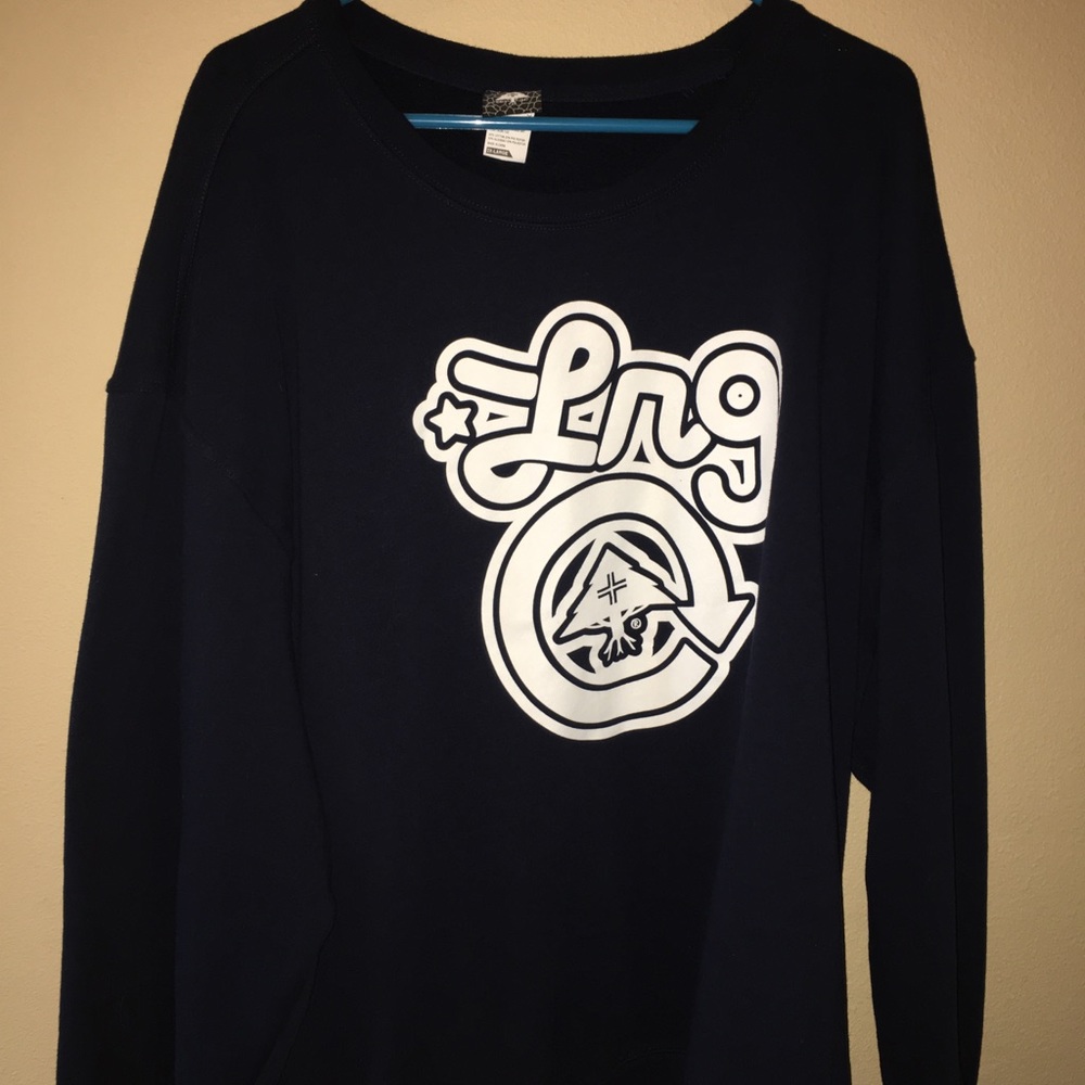Dark Blue LNG Long Sleeve Pullover