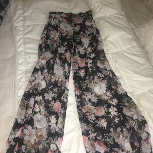 Floral palazzo pants