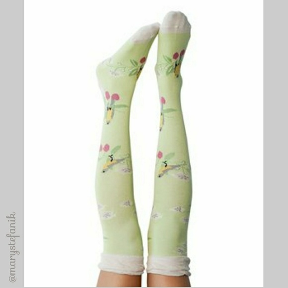 Peony and Moss Accessories - {New} NWT Peony and Moss Branches Knee High Socks Peony and Moss Accessories - {New} NWT Peony and Moss Branches Knee High Socks