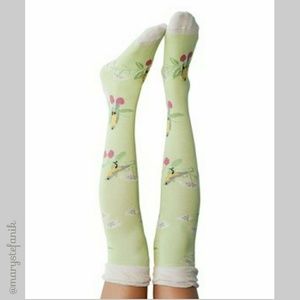 Peony and Moss Accessories - {New} NWT Peony and Moss Branches Knee High Socks Peony and Moss Accessories - {New} NWT Peony and Moss Branches Knee High Socks