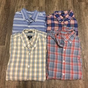 SET OF FOUR J Crew Factory Men's Dress Shirts