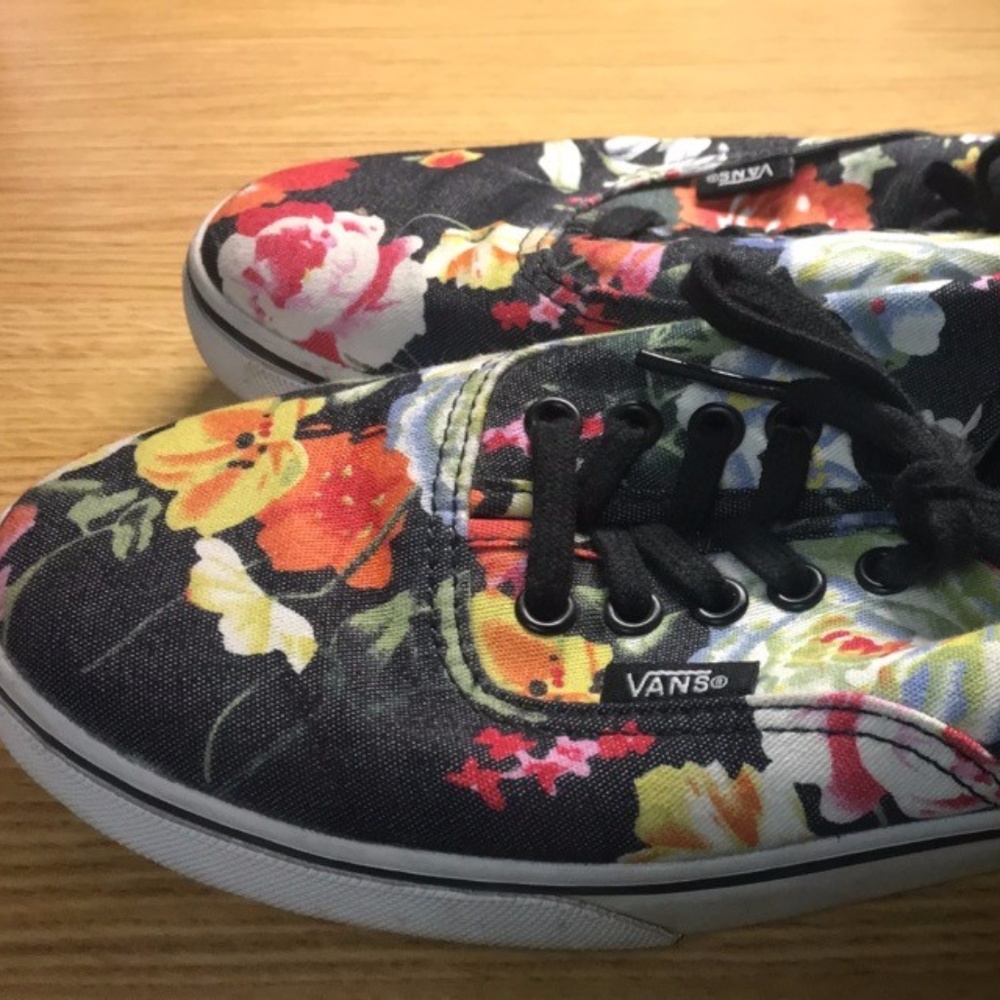 Floral-Print Vans