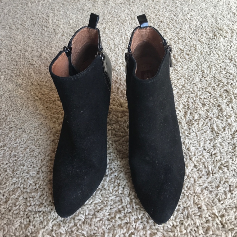 Halogen heeled ankle boots.