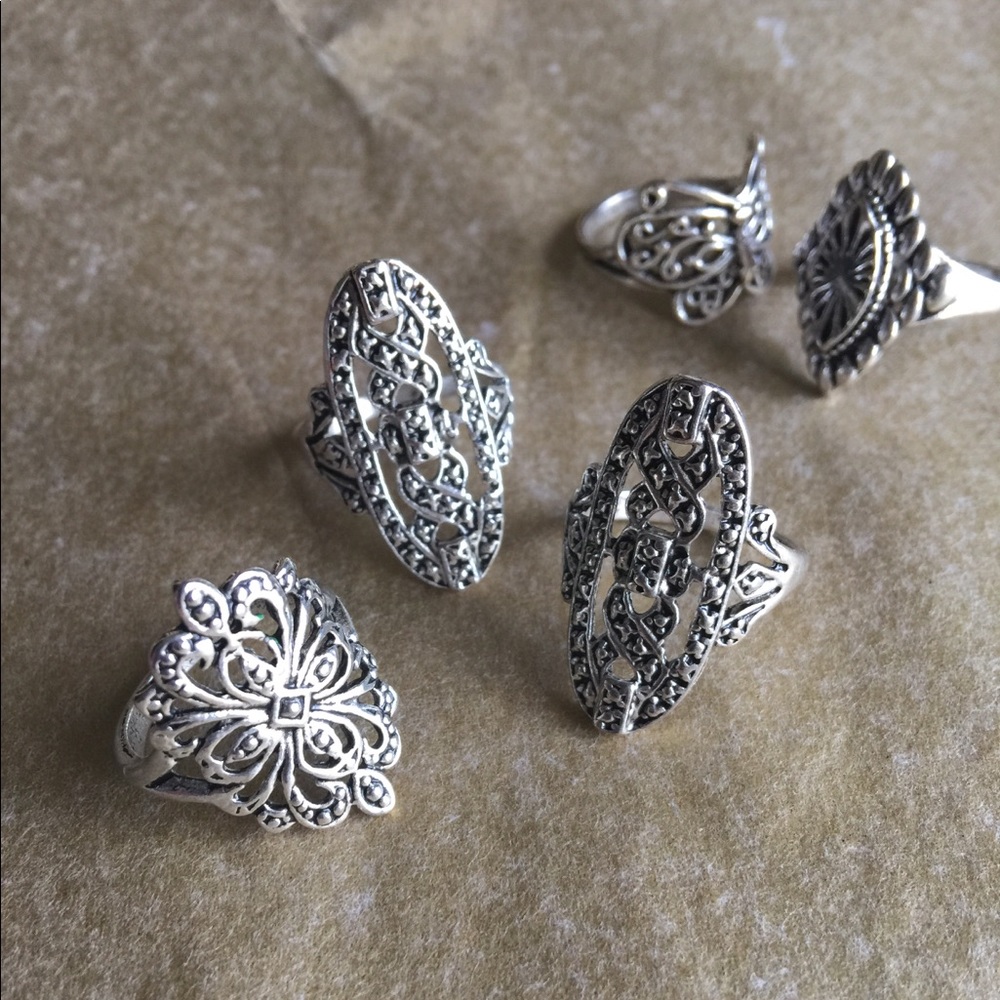 Tibet Silver Vintage Rings /  4 for $15.00 ‼️
