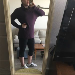 Eggplant Cowel Neck Sweatshirt