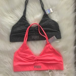 PINK bralettes (new) (SOLD)