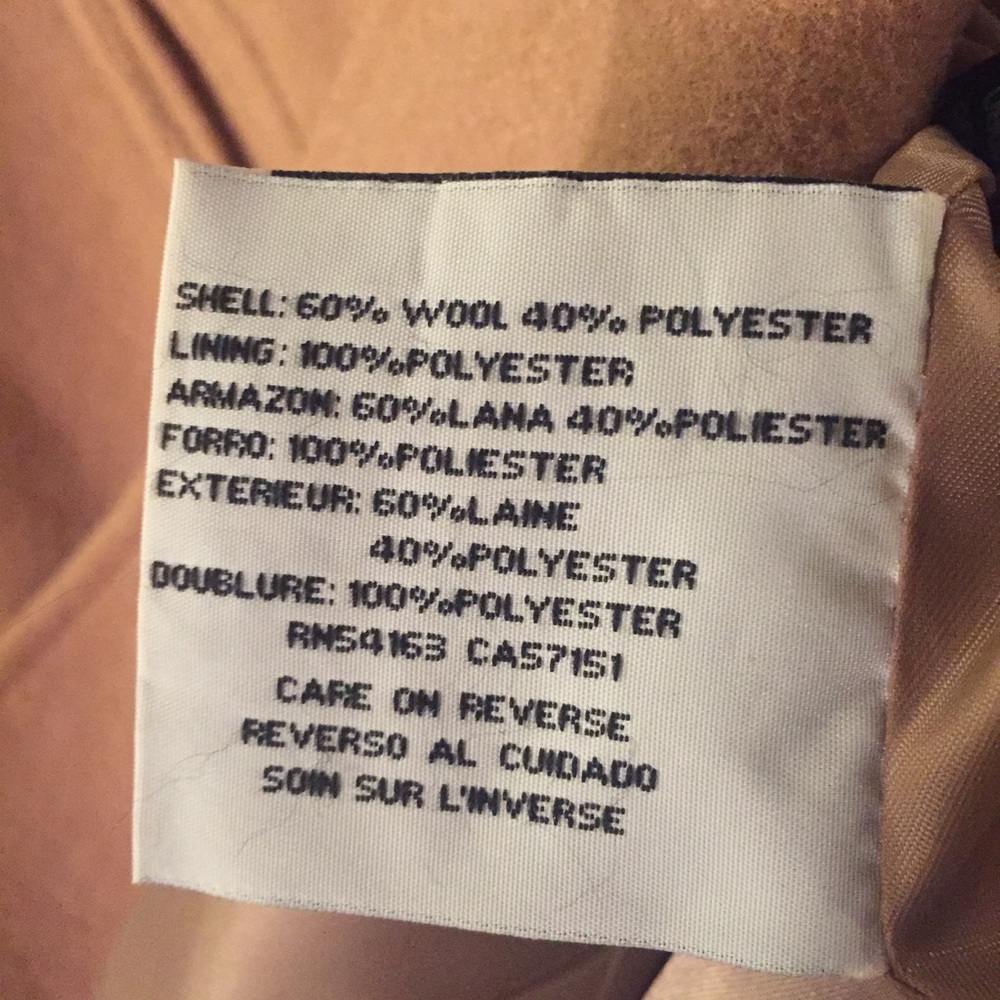 Kenneth Cole Tan/Camel Coat Size 8 - Picture 7 of 7