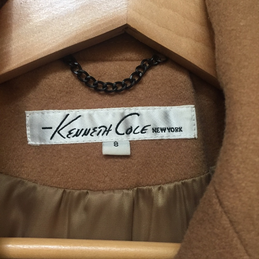 Kenneth Cole Tan/Camel Coat Size 8 - Picture 2 of 7