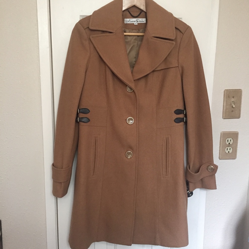 Kenneth Cole Tan/Camel Coat Size 8 - Picture 5 of 7