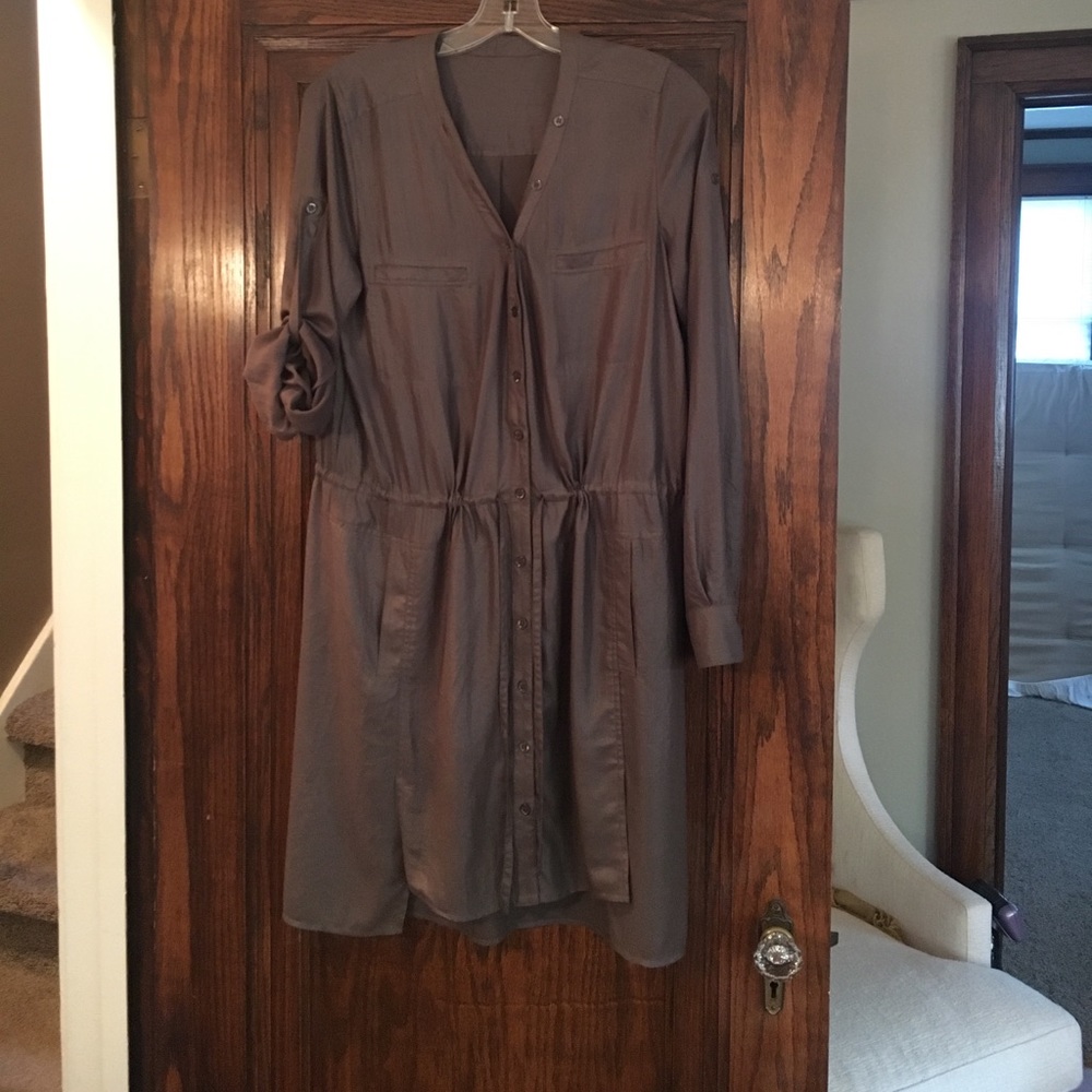 BCBG Olive Green Olina Dress