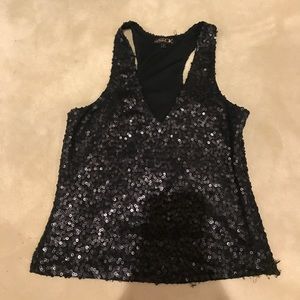LE ROCK sequin tank