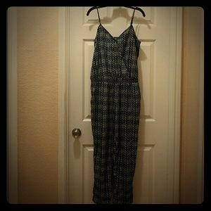 Express mosaic tank jumpsuit