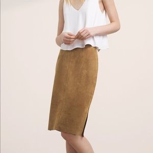 Aritzia Lis Skirt in Camel