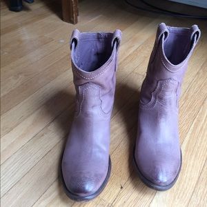 Purple mid-calf Cowboy Boots