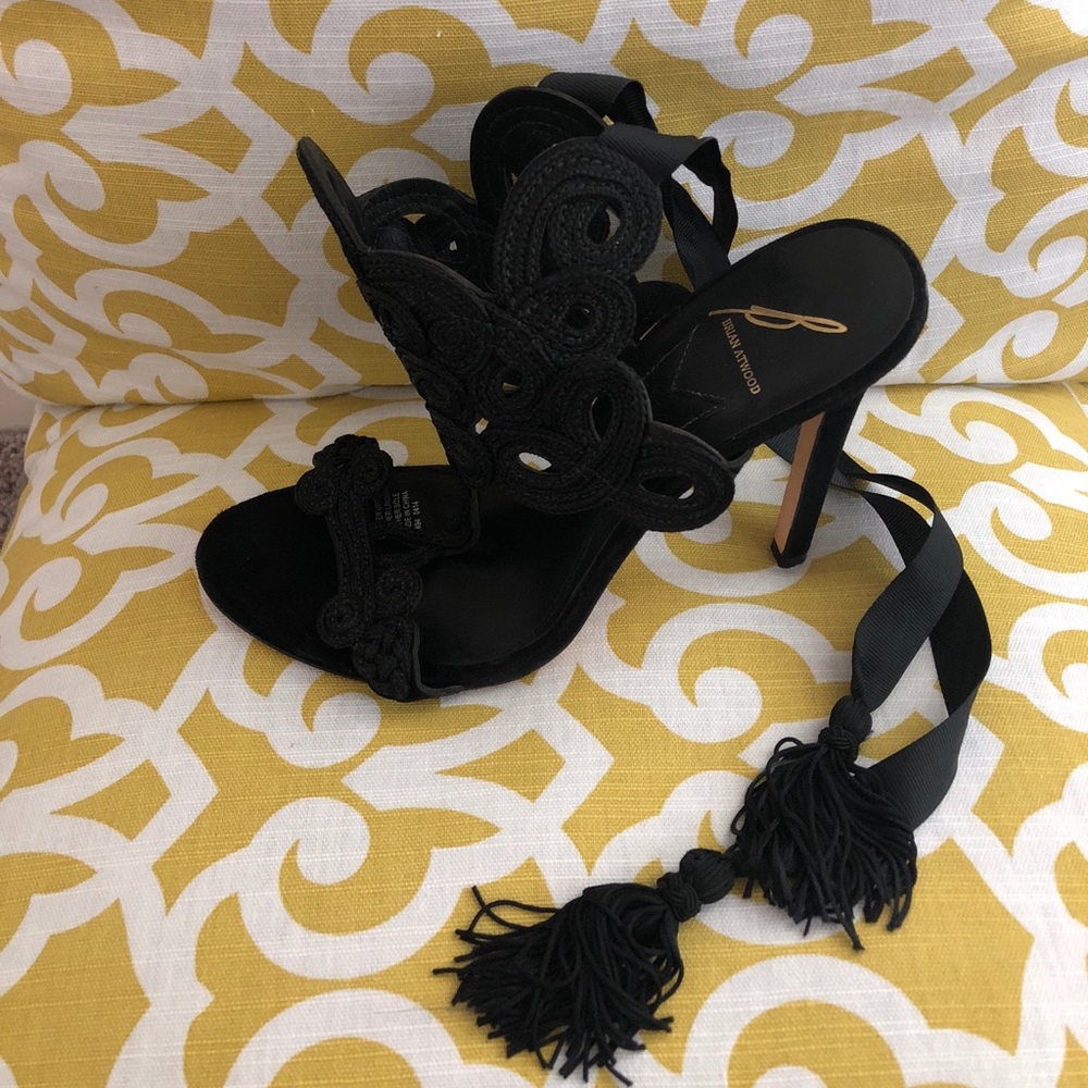 Brian Atwood Lucrezia tie back heels