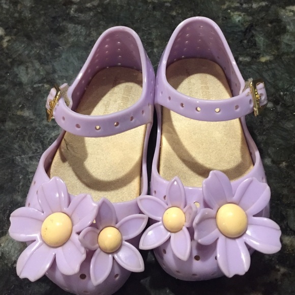 Mini Melissa purple flower ❤.  Used condition - Picture 3 of 4