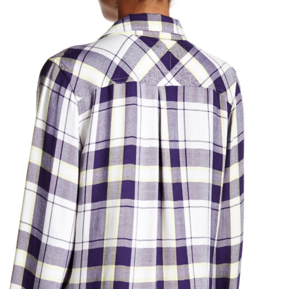 Rails Hunter Plaid Button Up Flannel Top - image 2