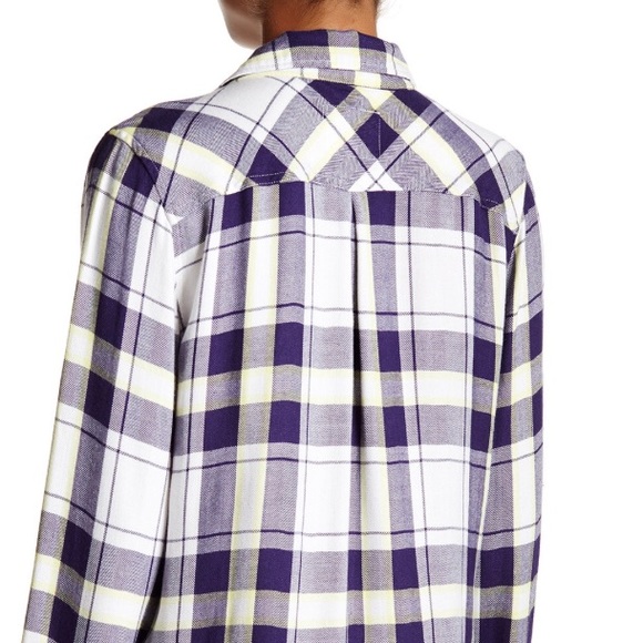 Rails Hunter Plaid Button Up Flannel Top - Picture 2 of 6