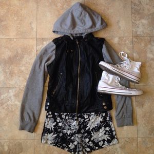 Jacket that's half (fake) leather