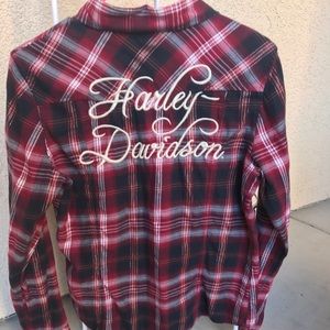 Harley davidson flannel womens Clearance