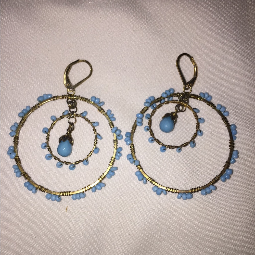 Blue earrings
