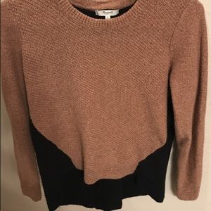 Madewell tan and black sweater-like new