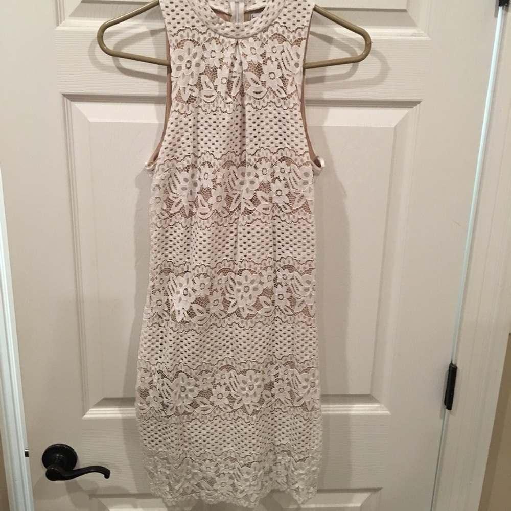 Cream lace dress