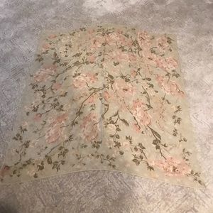 Chiffon floral scarf