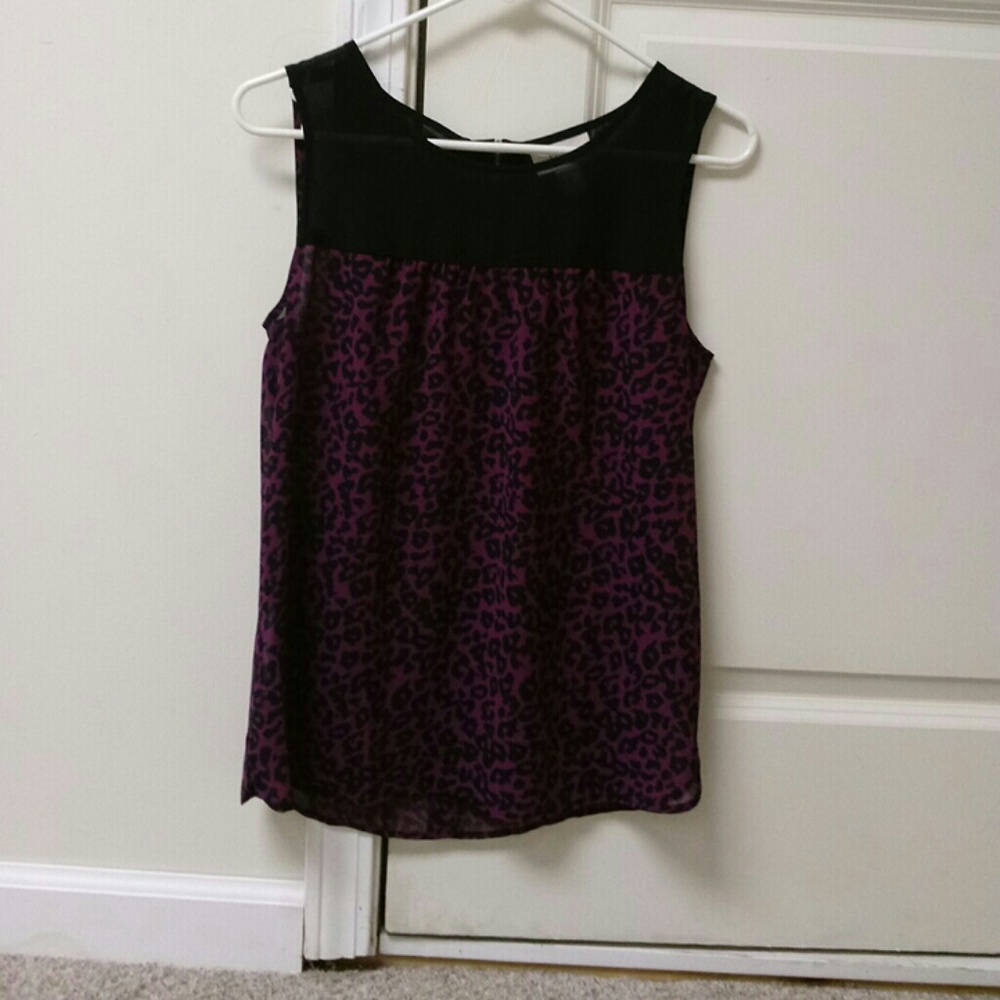 Loft leopard dressy camisole tank