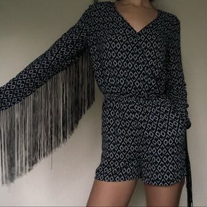 Exclusive Fringe Romper