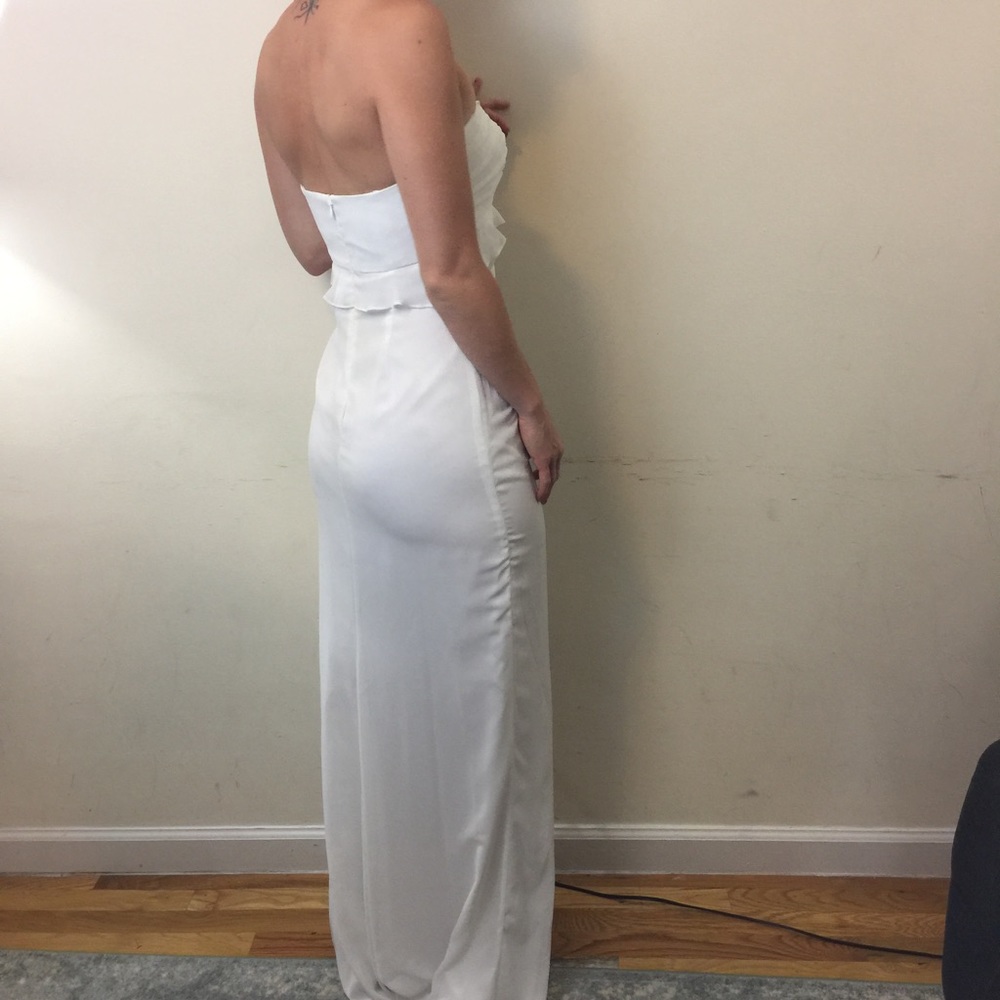 NWT Jill Stuart White Strapless Maxi Bridal Dress - Picture 4 of 8