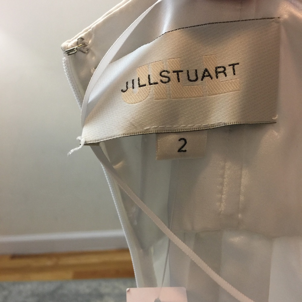 NWT Jill Stuart White Strapless Maxi Bridal Dress - Picture 5 of 8