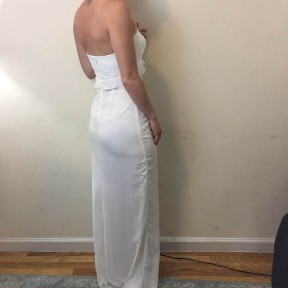 NWT Jill Stuart White Strapless Maxi Bridal Dress - Picture 4 of 8