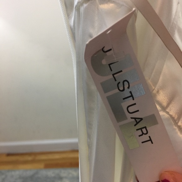 NWT Jill Stuart White Strapless Maxi Bridal Dress - Picture 6 of 8