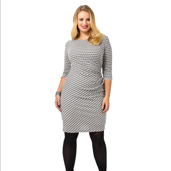 NWT Flattering Coldwater Creek dot twist dress - Picture 1 of 6