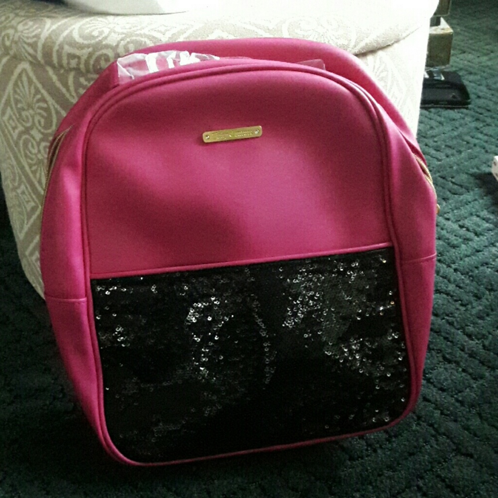 Juicy couture sequin hot pink backpack