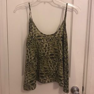 Cheetah Print Flowy Tank Top
