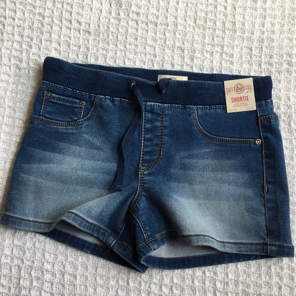 SO Ribbed Waist Jean Shorts New - Picture 2 of 7