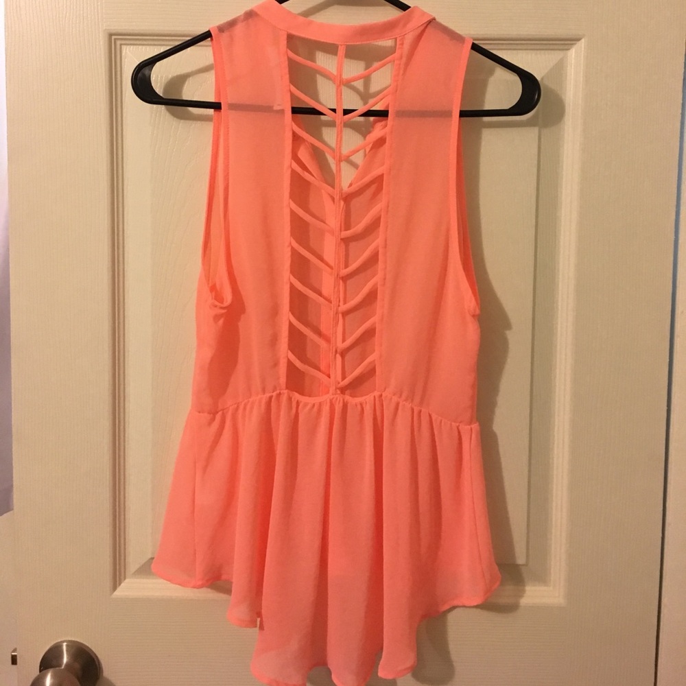 LUSH peplum top